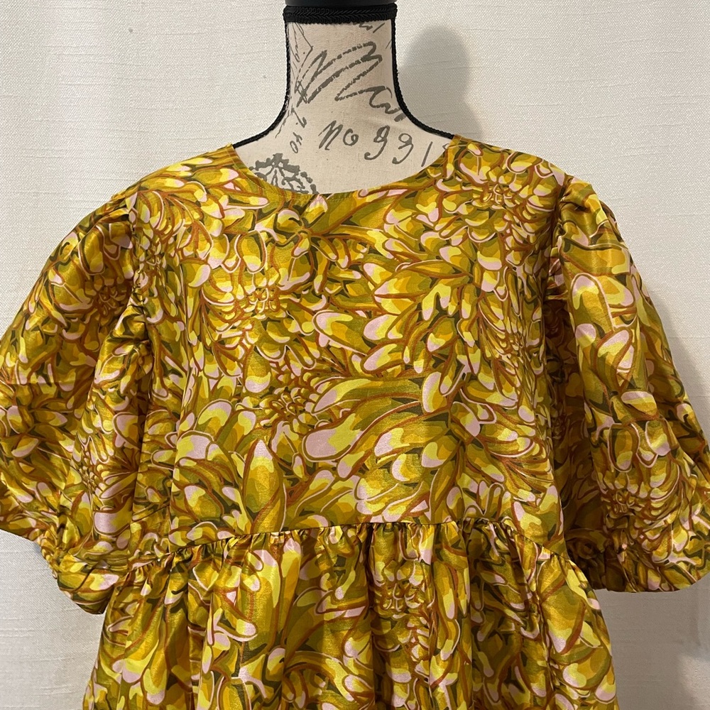 Kika Vargas Women’s Dress Mini 2X or 1x Yellow, Gold - Picture 11 of 16